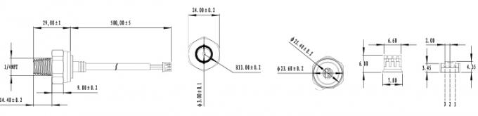 латунный керамический датчик давления емкости 0.5-4.5V для применения IOT